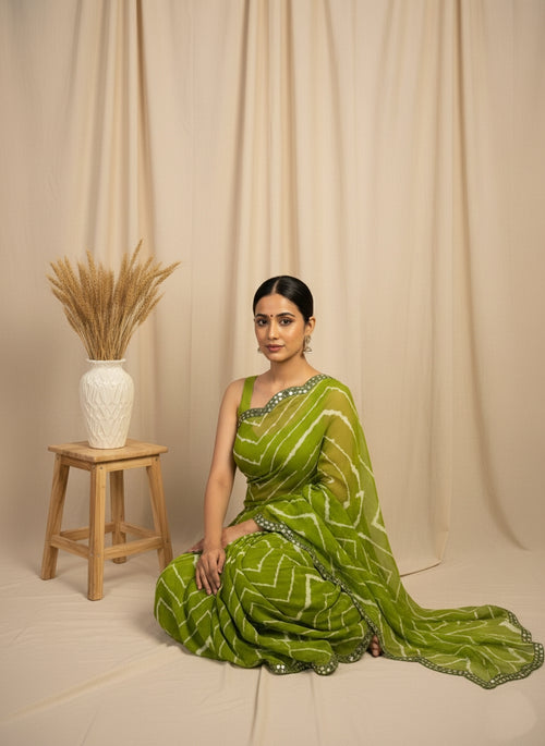 Bandhani Georgette Saree