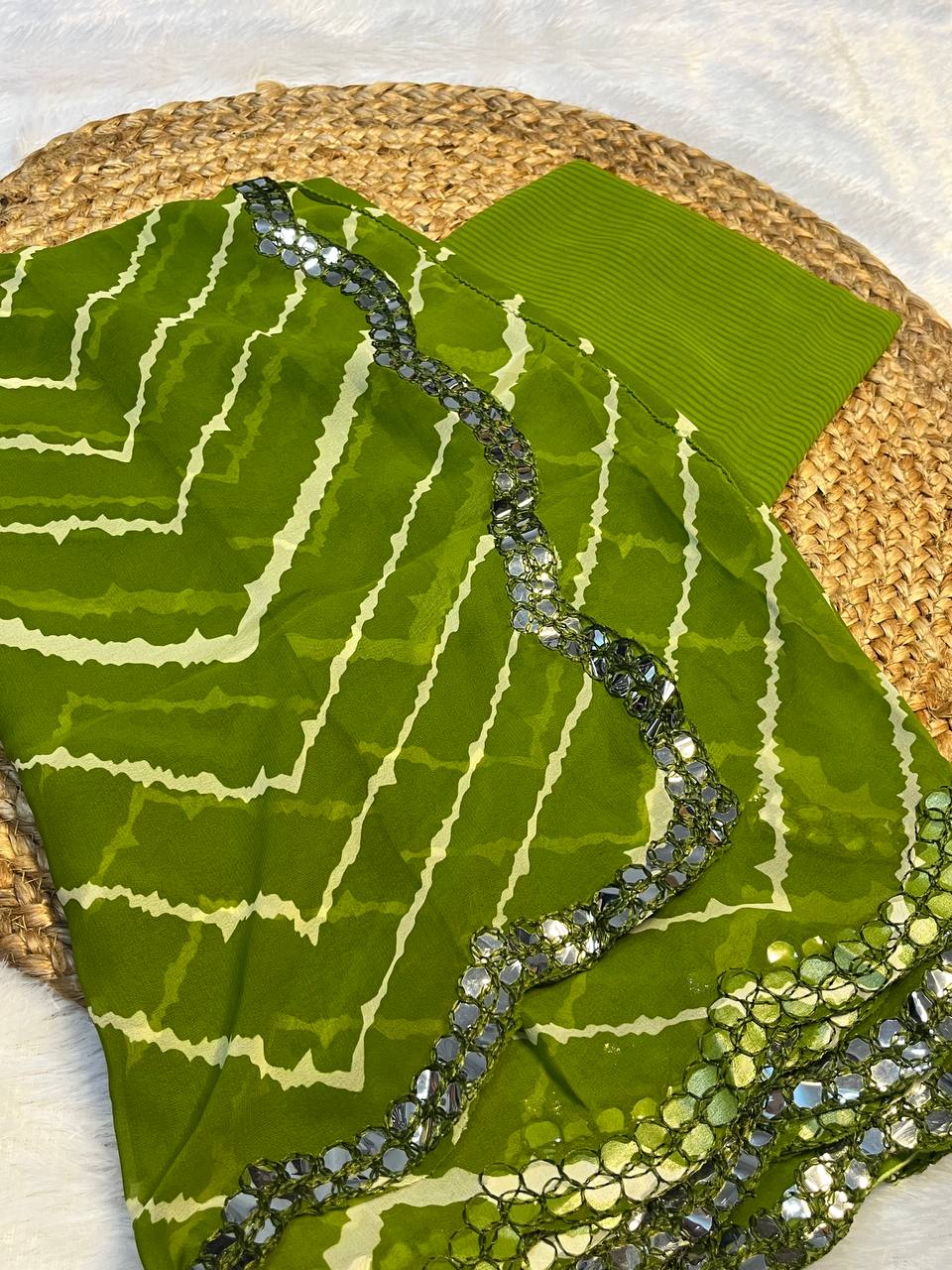 Bandhani Georgette Saree