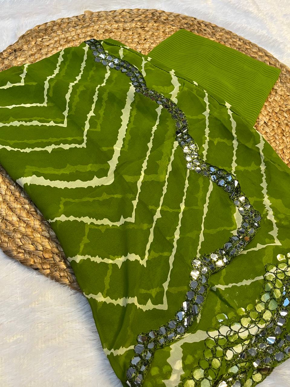 Bandhani Georgette Saree